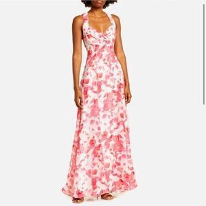 Calvin klein long maxi floral dress size 6